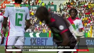 AFCON  Burkina Faso tops Group D after beating Mauritania [upl. by Ibbetson626]