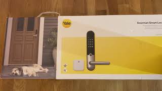 Yale doorman L3 unboxing  2021 version [upl. by Agosto]