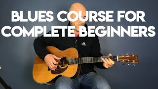 How to play Acoustic Blues Guitar  Beginners Lesson Part 1 [upl. by Sedinoel406]