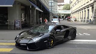 Loud Lamborghini Aventador LP7004 w Capristo exhaust in Zurich Brutal sound [upl. by Shama]