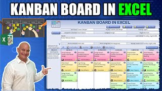 Learn How To Create Your Own Drag amp Drop Kanban Board In Excel Masterclass  Free Download [upl. by Bella]