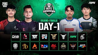 PUBG Mobile NEPX Showdown  Grand Finals Day 1 [upl. by Ailuj]