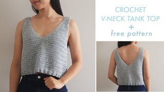 Sea Breeze Crochet Tank Top DIY Tutorial [upl. by Jemena265]