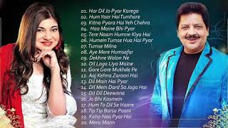 BEST Songs Udit Narayan amp Alka Yagnik  Evergreen romantic songs  Awesome Duets  SUPERHIT JUKEBOX [upl. by Uohk]