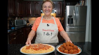 Italian Grandma Makes Meatballs and Spaghetti [upl. by Ogren]