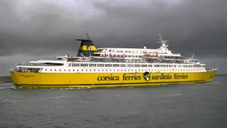 Ferries at the Port of Bastia Corsica [upl. by Eemyaj525]