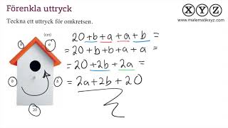 Y 41 Algebraiska uttryck [upl. by Ulysses]