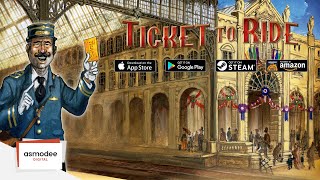 Ticket To Ride Digital Game  English Trailer [upl. by Enidan]