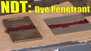 🔥 NDT Dye Penetrant Demo [upl. by Llenet]