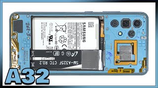 Samsung Galaxy A32 Disassembly Teardown Repair Video Review [upl. by Assili]