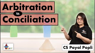 How is Arbitration different from Conciliation ARBITRATION Vs CONCILIATION [upl. by Slavin]