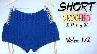 SHORT A CROCHET FÁCIL Y RÁPIDO TODAS LAS TALLAS  PARTE 1😎 [upl. by Eiramac]