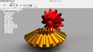 Bevel Gear  Fusion 360 [upl. by Salangi]