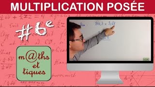 Poser une multiplication  Sixième [upl. by Assin]