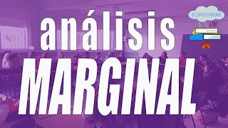 El análisis marginal [upl. by Freeman]