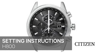 Citizen Watch Setting Instruction — H800 [upl. by Kassandra275]