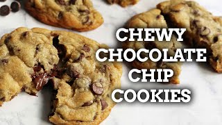 The BEST CHEWY Chocolate Chip Cookies Recipe [upl. by Leynwad437]