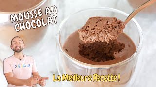 MOUSSE au CHOCOLAT  Recette Facile et Rapide [upl. by Egbert]