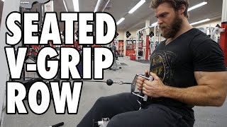 How to Perform SEATED V GRIP ROWS  Exercise Tutorial [upl. by Marlowe]