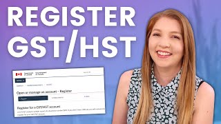 How to Register for GSTHST in Canada for Your Small Business [upl. by Knitter371]