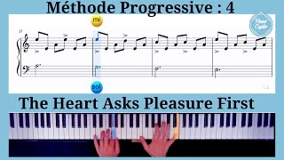 tutoriel piano facile débutant the heart asks pleasure firstfilm leçon de piano  méthode piano 4 [upl. by Gupta]