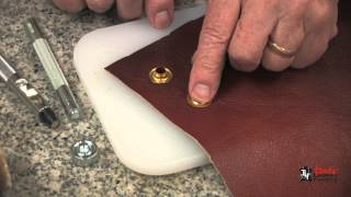 Installing Eyelets And Grommets On Leather [upl. by Quintin368]