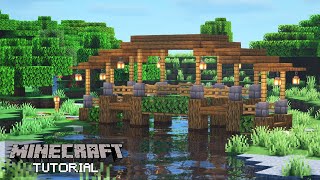 Minecraft How To Build a Bridge Tutorial [upl. by Annaer417]