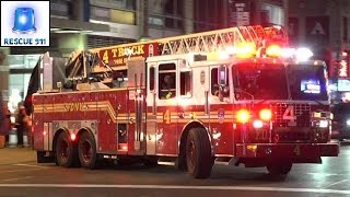 Full House Response FDNY Engine 54  Ladder 4  Battalion 9 [upl. by Adnilahs]