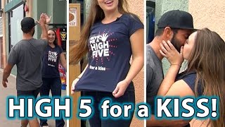 High Five for a KISS Prank How to get KISSED [upl. by Ferretti]