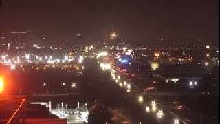 Illegal 4th of July fireworks seen over highway in California [upl. by Bruyn]