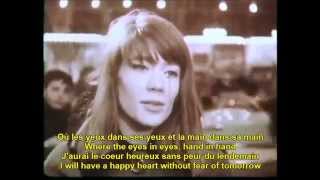 Tous les garcons et les filles Francoise Hardy French English Lyrics [upl. by Ten988]