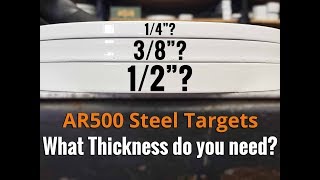 What AR500 Target Thickness Do You Need [upl. by Meehyrb]