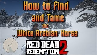 RDR2  How to Find and Tame the White Arabian Horse [upl. by Kilbride]