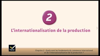 SES cours de Tle  linternationalisation de la production [upl. by Elegna]