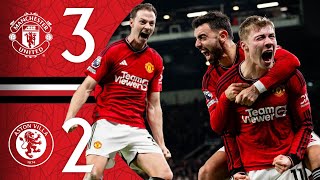 GARNACHO amp HOJLUND TO THE RESCUE 🤩  Man Utd 32 Aston Villa  Highlights [upl. by Folger]