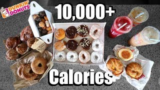 Dunkin Donuts 10000 Calorie Challenge [upl. by Kihtrak]