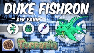 Duke Fishron NoHit Revengeance Mode  Terraria Calamity Mod [upl. by Adlesirhc376]