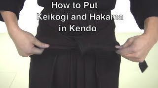 How to Put Kendogi and Kendo Hakama On HD Quality [upl. by Einahpats756]