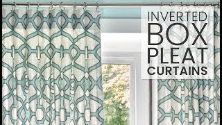 How to Make Inverted Box Pleat Curtains [upl. by Kayley]