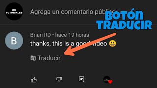 Traducir COMENTARIOS de YOUTUBE  NUEVA FUNCIÓN [upl. by Nolham]