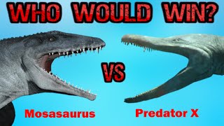 Mosasaurus vs Predator X [upl. by Eceinehs662]