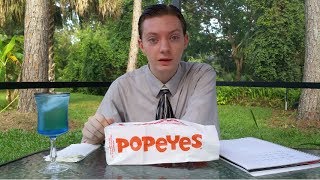 Popeyes Cheddar Biscuit Butterfly Shrimp  Food Review [upl. by Slaby]