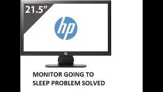 Hp monitor going to sleep problem solved [upl. by Abdulla]