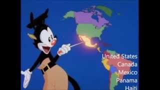 Nations of the World  With Lyrics  Animaniacs [upl. by Levan865]