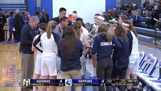 High School Girls Basketball La Crosse Aquinas vs Hopkins [upl. by Berne]