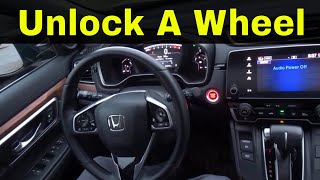 How To Unlock A Push To Start Steering WheelDriving Tutorial [upl. by Ynnaf]