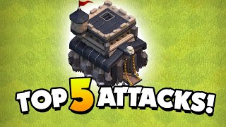 Top 5 Best TH9 Attack Strategies Clash of Clans [upl. by Ennahtur]