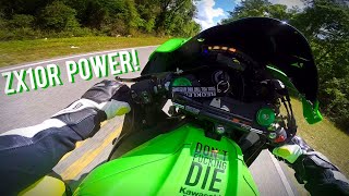 Kawasaki ZX10R Test Ride  Wheelies [upl. by Hawley]