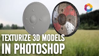 Texturize and use 3D Models in Photoshop [upl. by Ahsenaj]