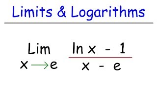 Limits of Logarithmic Functions  Calculus [upl. by Iey]